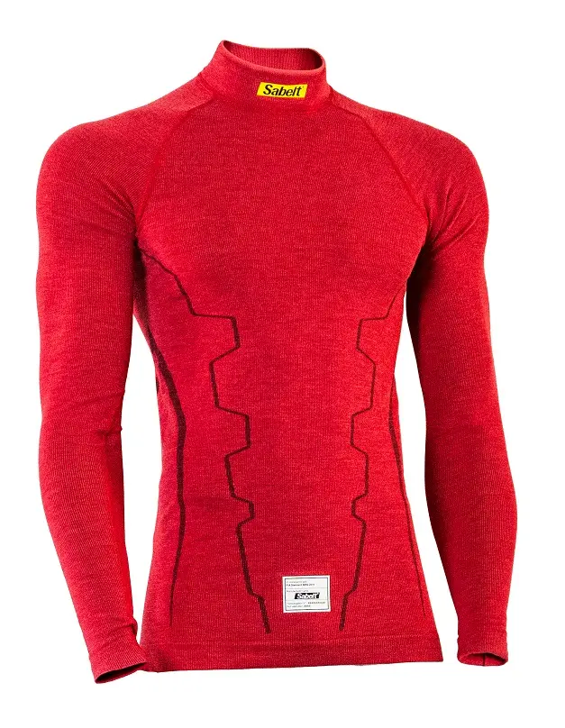 Camiseta regular fit ignifuga Sabelt UI601 - FIA8856-2018 (Rojo)