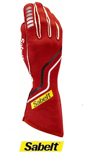 TG10 Sabelt Gloves - Red - FIA 8856-2018
