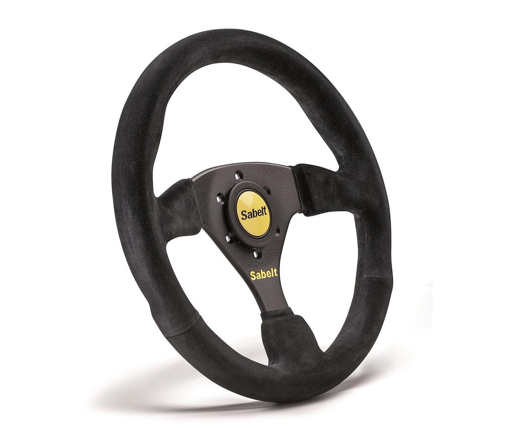 Volante Ø 330 mm - plano - 3 brazos - Sabelt SW-633