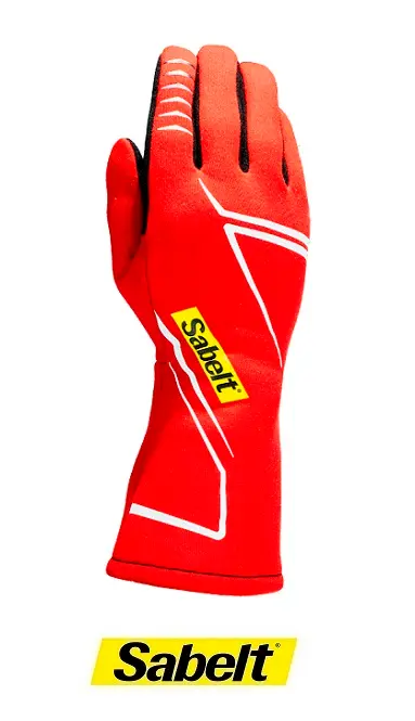CHALLENGE TG-2.2 EVO Sabelt Gloves - Red - FIA 8856-2018