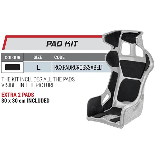 [RCXPADKITRCROSS] Kit de padding pour X PAD WATER PROOF
