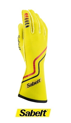 TG10 Sabelt Gloves - Yellow - FIA 8856-2018
