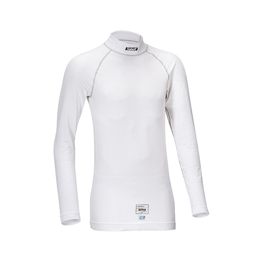 Camiseta stretch fit ignifuga Sabelt UI600 - FIA8856-2018 (Blanco)