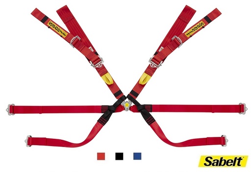 Sabelt Alu 2"/2" gordel - 8 punts - CCG832FU - Pull up - FIA 8853-2016 - Formula