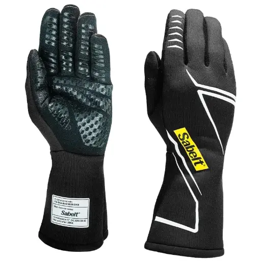 TG12 Sabelt handschoenen - Black - FIA 8856-2018