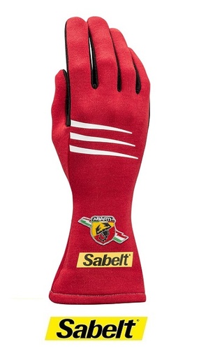 Guantes Abarth Sabelt FIA - Rojo